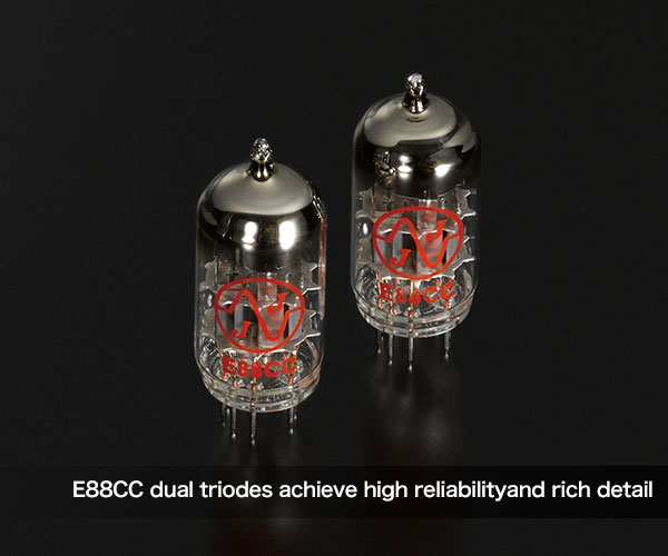 JJ Electronic E88CC dual triode vacuum tubes